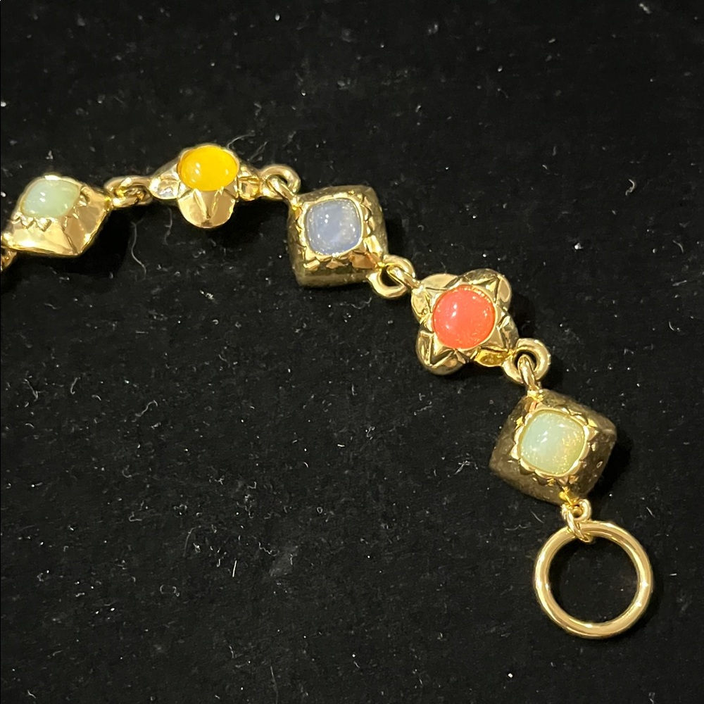 1636 * Trifari 1980’s Jelly Belly Fruit Salad Bracelet and Earrings Set - Picture 9 of 12